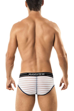 Manview White Sheer Bar Brief thumbnail 3