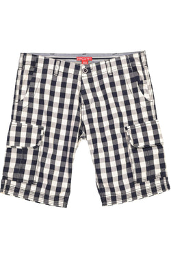 P.O.V. Navy & White Gingham Isla Short thumbnail 2
