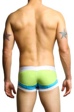 Joe's Jeans Blue & Lime Green Boxer Trunk thumbnail 3