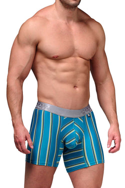 XTREMEN Turquoise Classic Stripes Boxer Brief thumbnail 2