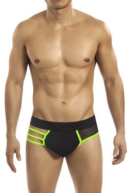 Candyman Black & Green Brief Thong thumbnail 1