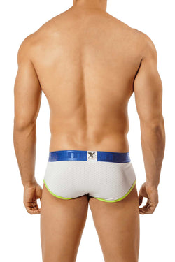 XTREMEN White/Blue/Green Sport Brief thumbnail 2