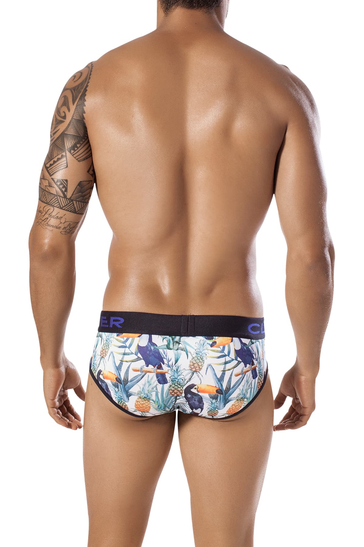 Clever White Toucna Mania Piping Brief
