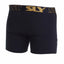 Sly Black & Gold Solid Boxer Trunk