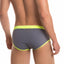 Jor Grey & Green Sport Swimwear Brief