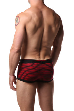 2-Pack Papi Red Stripes & Black Stretch Brazilian Trunks thumbnail 2