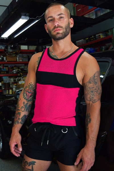 breedwell Neon Pink Regulator Tanktop