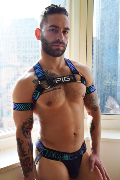 breedwell Oilslock Chevron Circuit Armband Set
