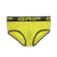 c-IN2 Sulphur Yellow Grip Mesh Mide Rise Brief