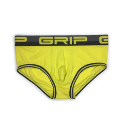 c-IN2 Sulphur Yellow Grip Mesh Mide Rise Brief thumbnail 4