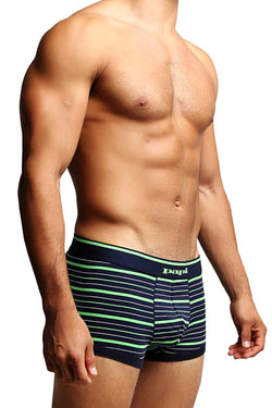 2-Pack Papi Navy & Green Stripes Stretch Brazilian Trunks thumbnail 3