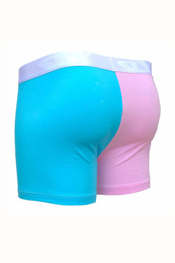 Sly Blue & Pink Multi Blow My Trumpet Boxer Brief & Socks Pack thumbnail 4