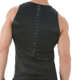 Gregg Homme Black Diablo Studded Tank Top thumbnail 2