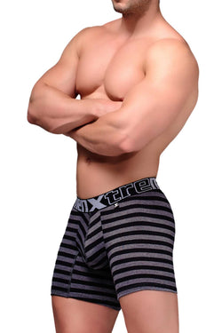 Xtremen Black Large Stripes Boxer Brief thumbnail 2