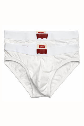 Levi's White 200 Series Cotton-Stretch Brief 2-Pack