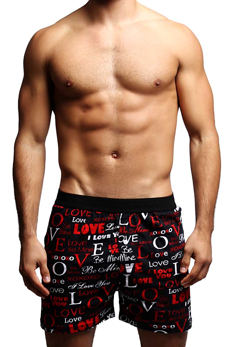 Fun Boxers Black Love Boxer Short