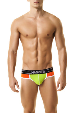 Manview Green & Orange City Boy Jockstrap thumbnail 1