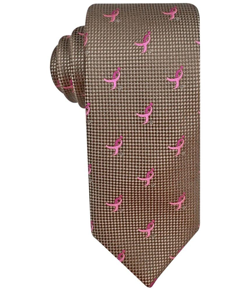 Susan G Kommen Natte Logo Repeat Striped Tie