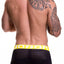 Jor Black/Yellow Athletic Boxer-Trunk
