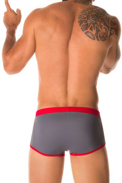 Jor Grey & Red Sport Swimwear Boxer thumbnail 2