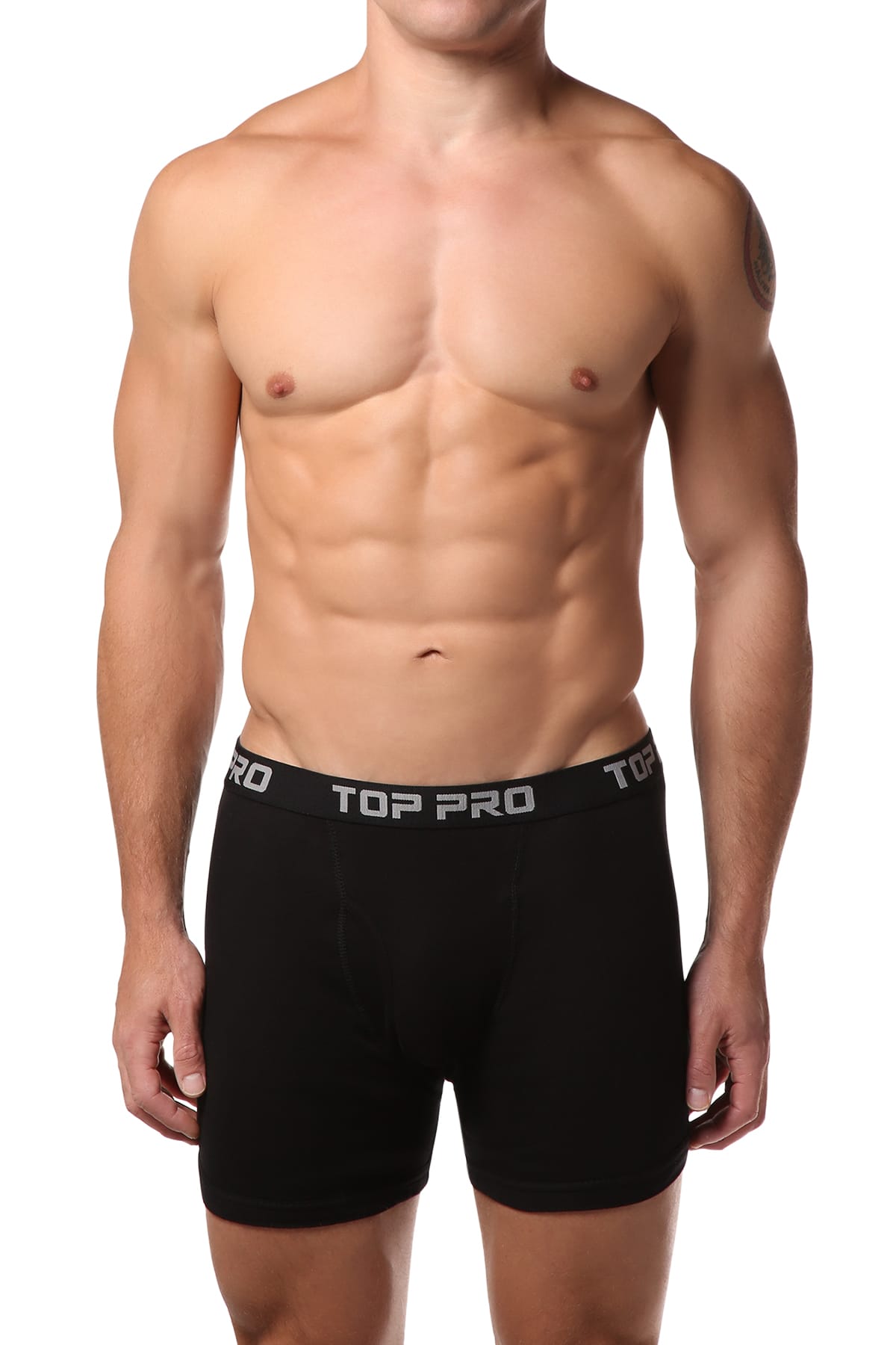 Top Pro Black Boxer Brief 2-Pack