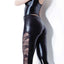 Coquette Black Wet-Look & Lace Legging