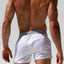Rufskin White & Silver Delon Microfiber Swim Shorts
