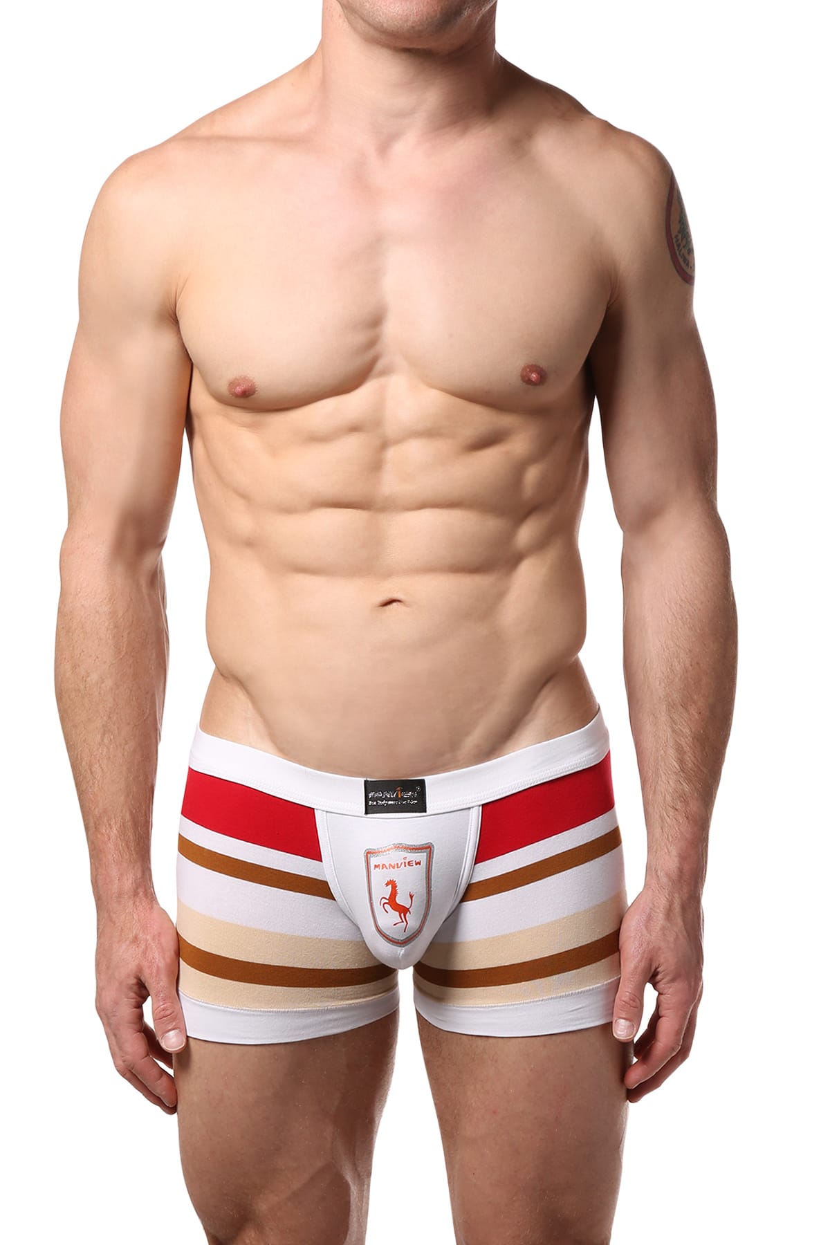 Manview Brown Striped Trunk