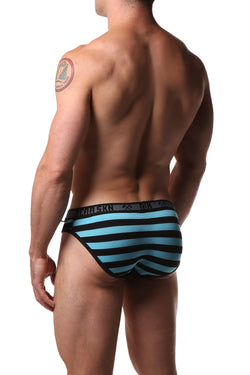 Bear Skn River Blue Stripe Bamboo Brief thumbnail 3