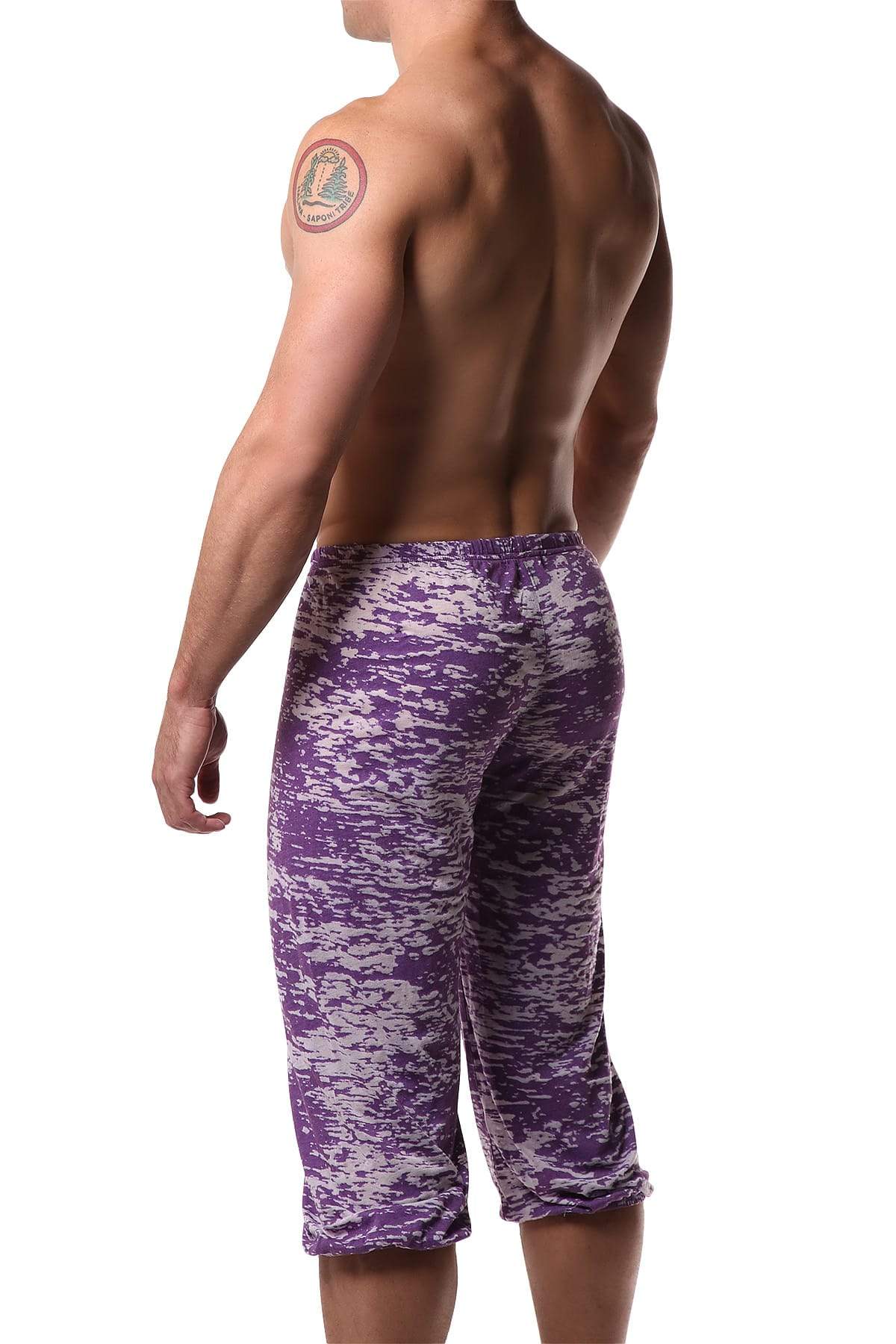 Y.M.L.A. Purple Burnout Yoga Pant