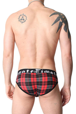 Timoteo Red Plaid Super Low Brief thumbnail 3
