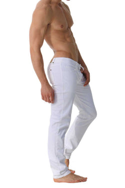 Rufskin White Fjord Stretch Twill Button Fly Jeans Optic thumbnail 2