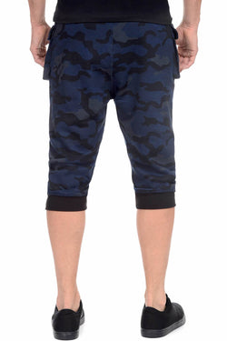 2(X)IST Blue-Camo French Terry Cropped Cargo Pant thumbnail 4