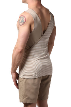 Modus Vivendi Sand Wide-Line Croise Tank Top thumbnail 2