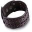 Brown Leather Bradded Wrapped Bracelet