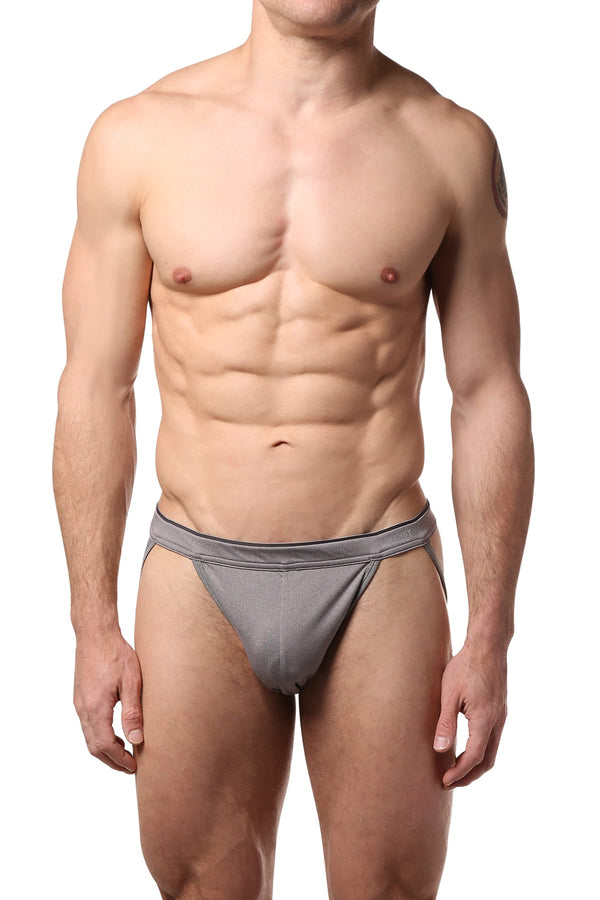 2(X)IST Heather-Grey Sliq Micro Jock