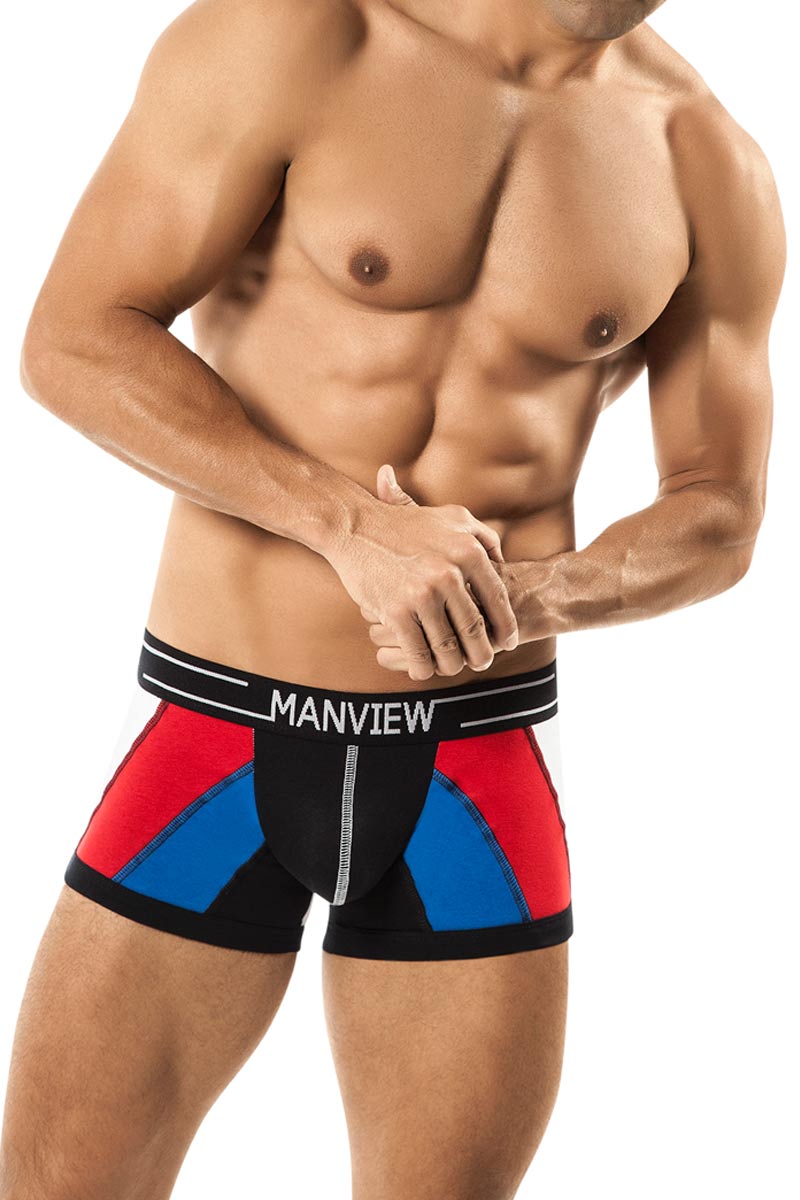 Manview White Stretch Cotton Spectrum Boxer