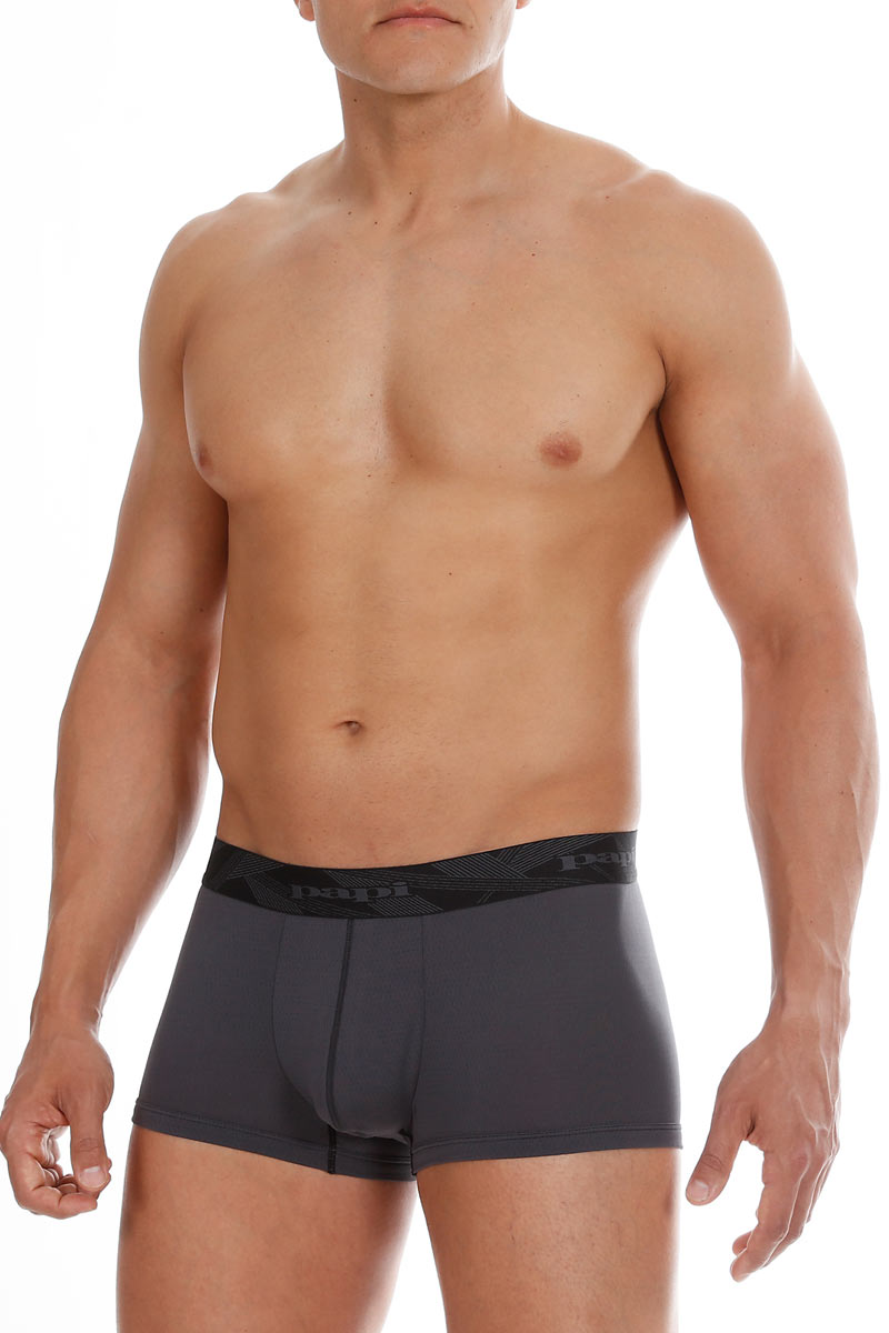 2-Pack Papi Charcoal & Black Performance Mesh Brazilian Trunks