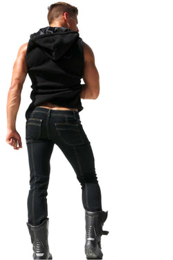 Rufskin Black Newton Sleeveles Hoodie thumbnail 2