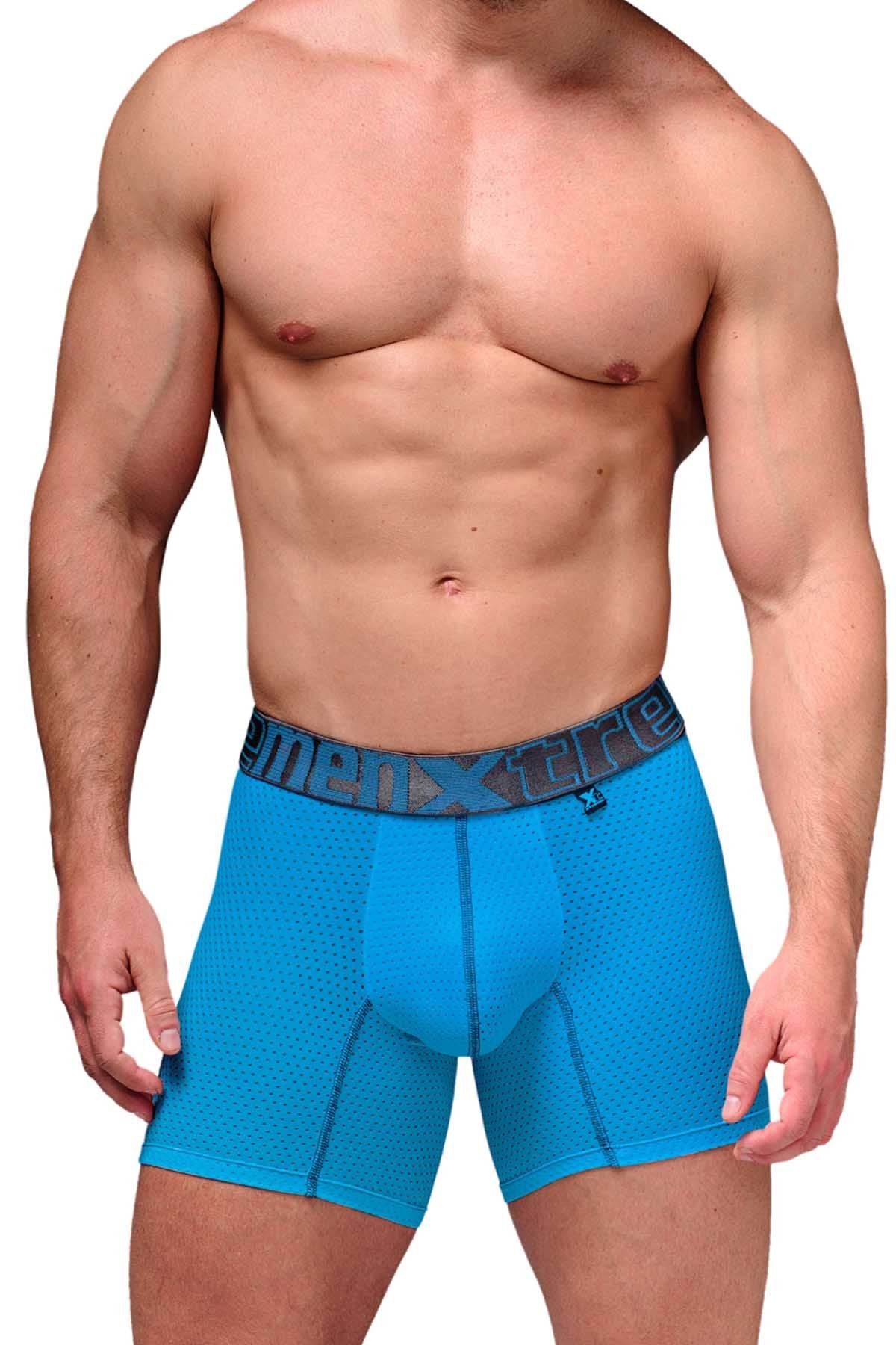 Xtremen Turquoise Microfiber Mesh Boxer Brief