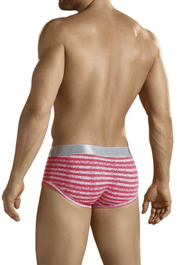 Hawai Coral Pixil Stripes Brief thumbnail 2