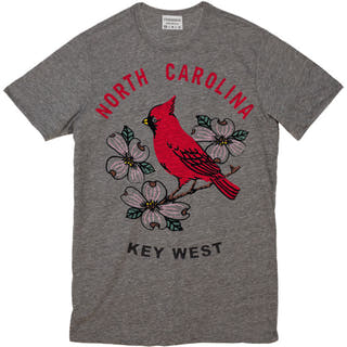 Rxmance Heather Grey North Carolina Crew Tee