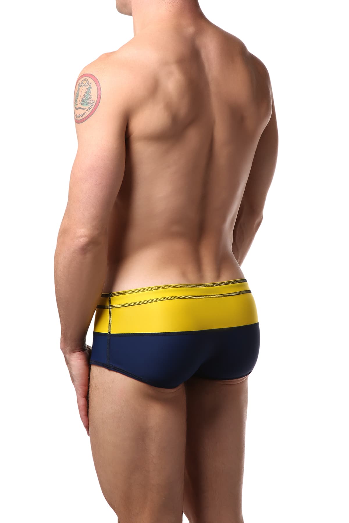 Gigo Blue & Yellow Bi-Colour Swim Boxer