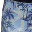 Pop Icon Blue Palms Floral Flat Front Short