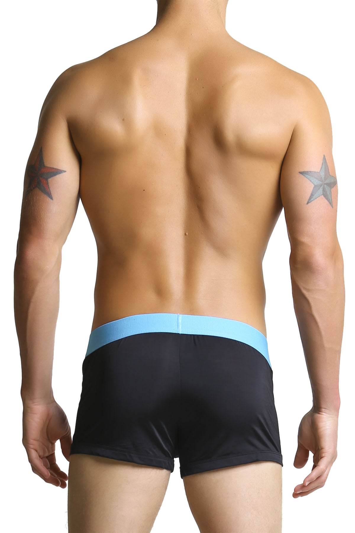 2-Pack Papi Turquoise Plaid & Black Trunks