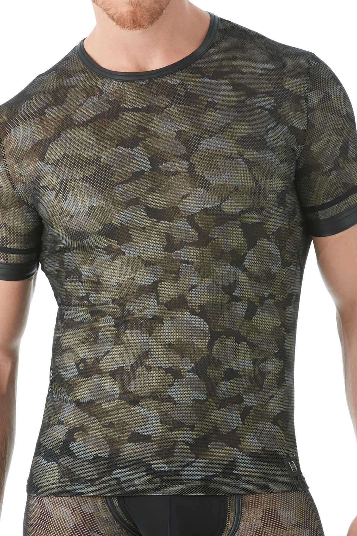Gregg Homme Black Camo Mesh Shirt