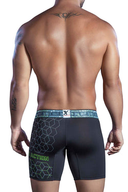 XTREMEN Black Printed Microfiber Boxer Brief thumbnail 2
