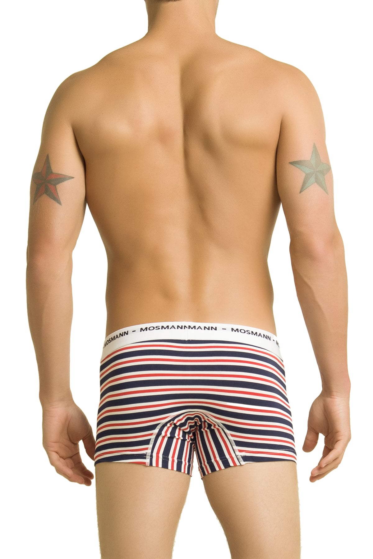 Mosmann Red & Blue Striped Bradley Boxer