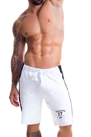 Jor White Warrior Athletic Long Short