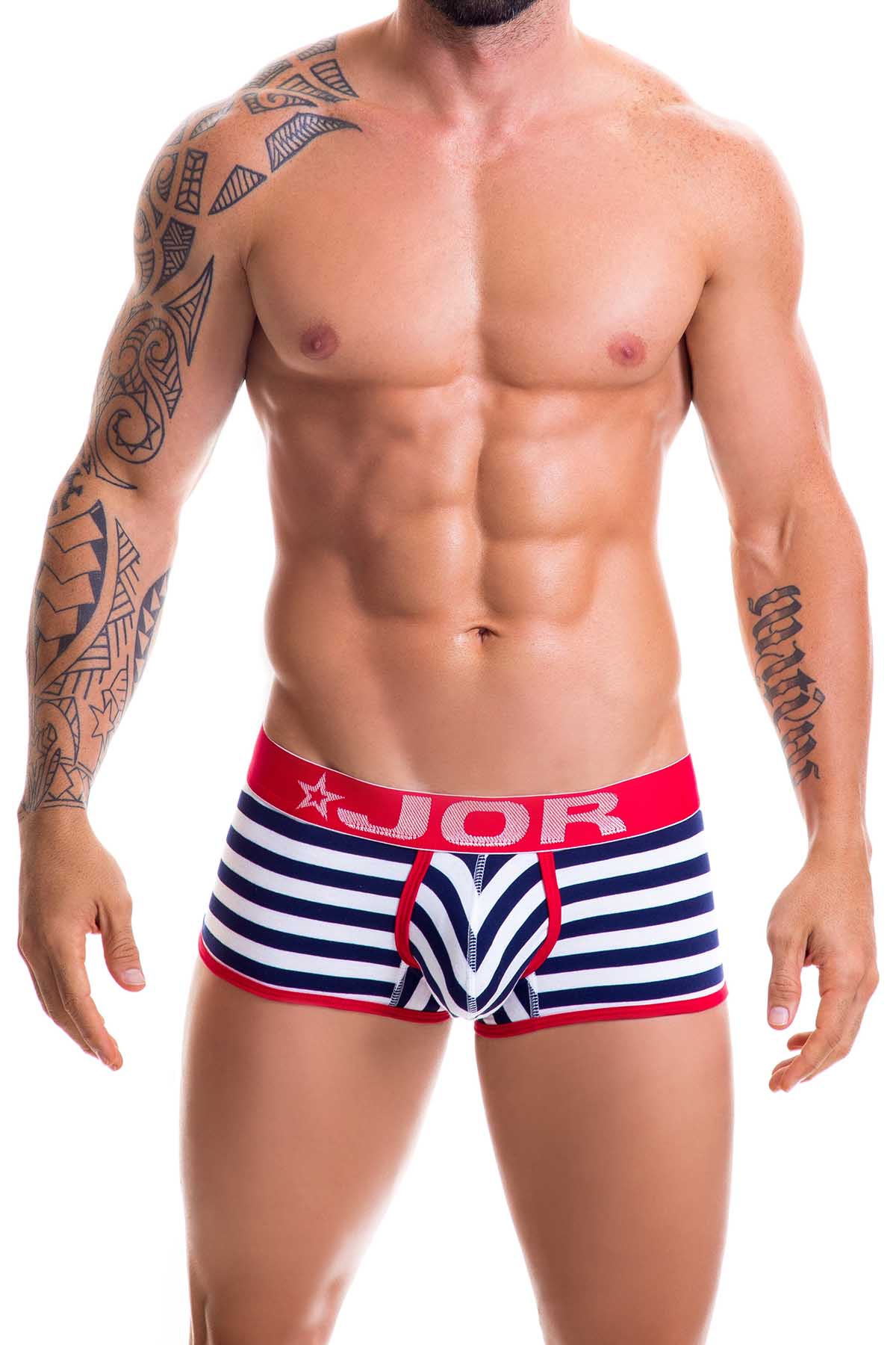 Jor Navy-Stripe Boxer Trunk